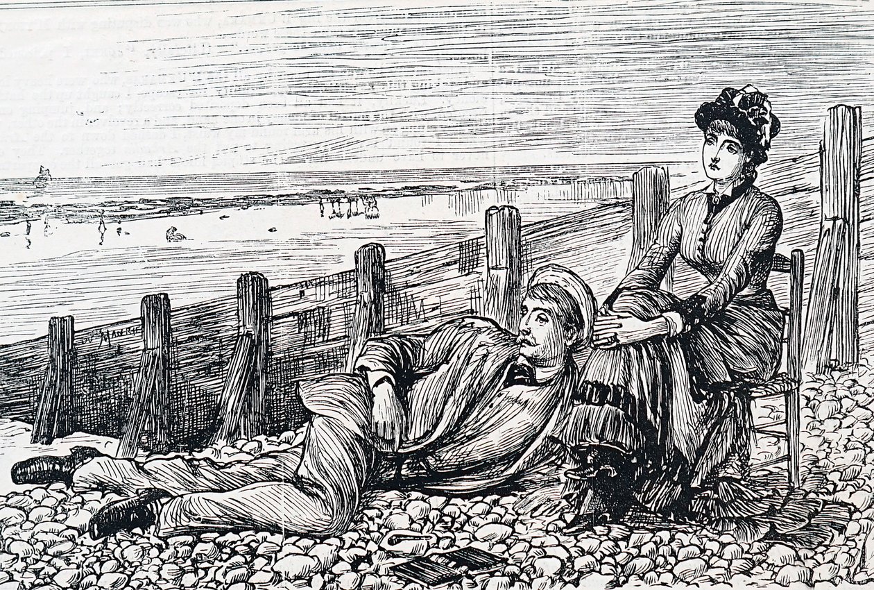 A Couple on Their Honeymoon by George du Maurier