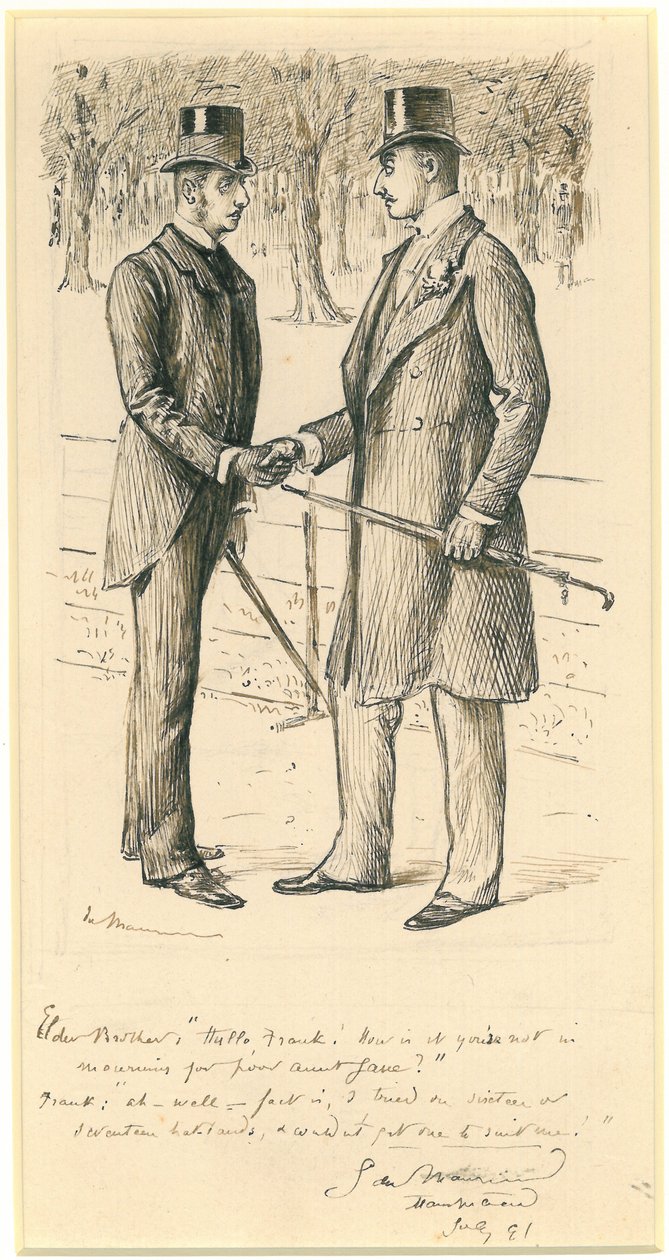 Hello Frank!, 1891 by George du Maurier