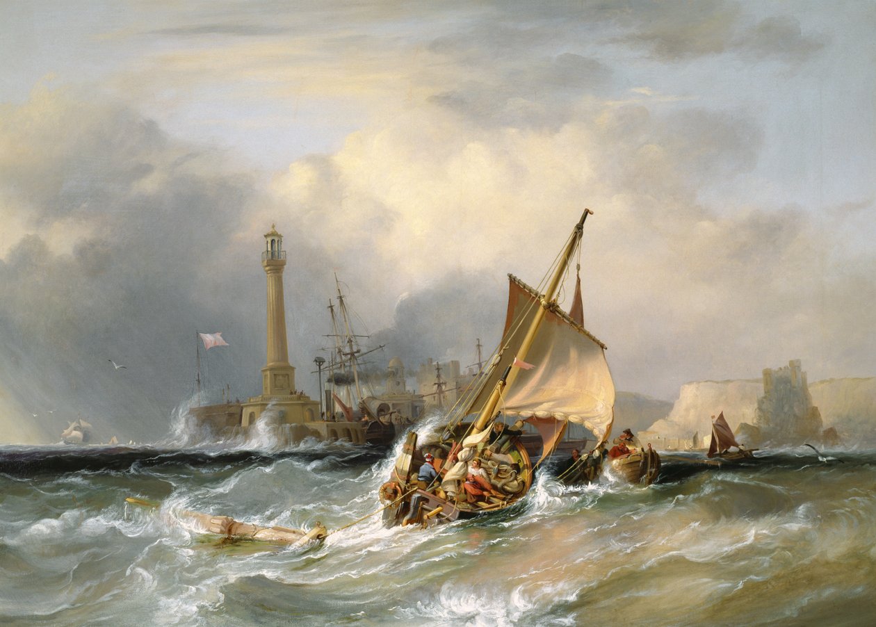 Lugger Entering Margate by George the Elder Chambers