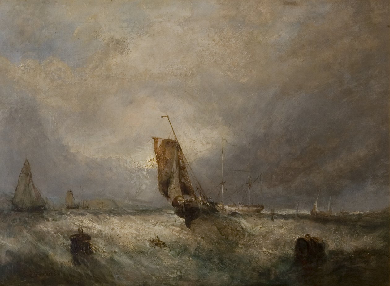 Seascape by George the Elder after Chambers
