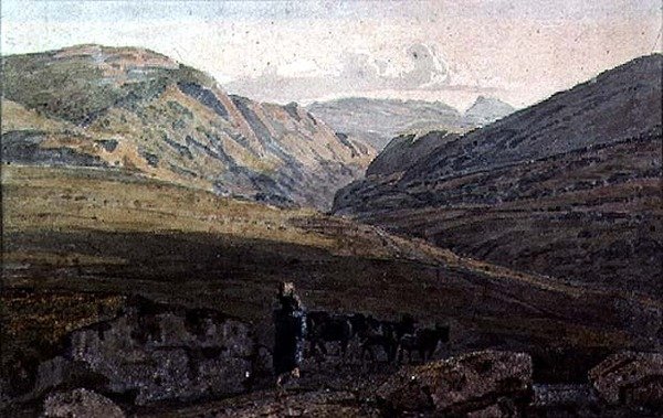 Mountainous Landscape - Evening by George the Younger Barret