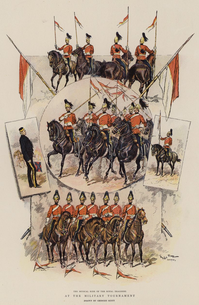 At the Military Tournament by Georges Bertin Scott