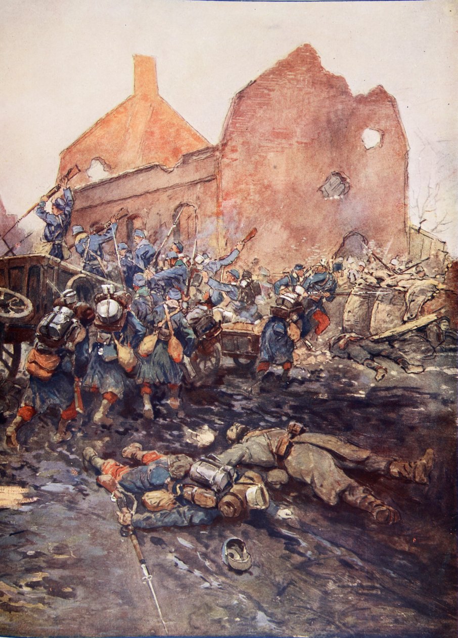 The Assault of Vermelles, 1915 by Georges Bertin Scott