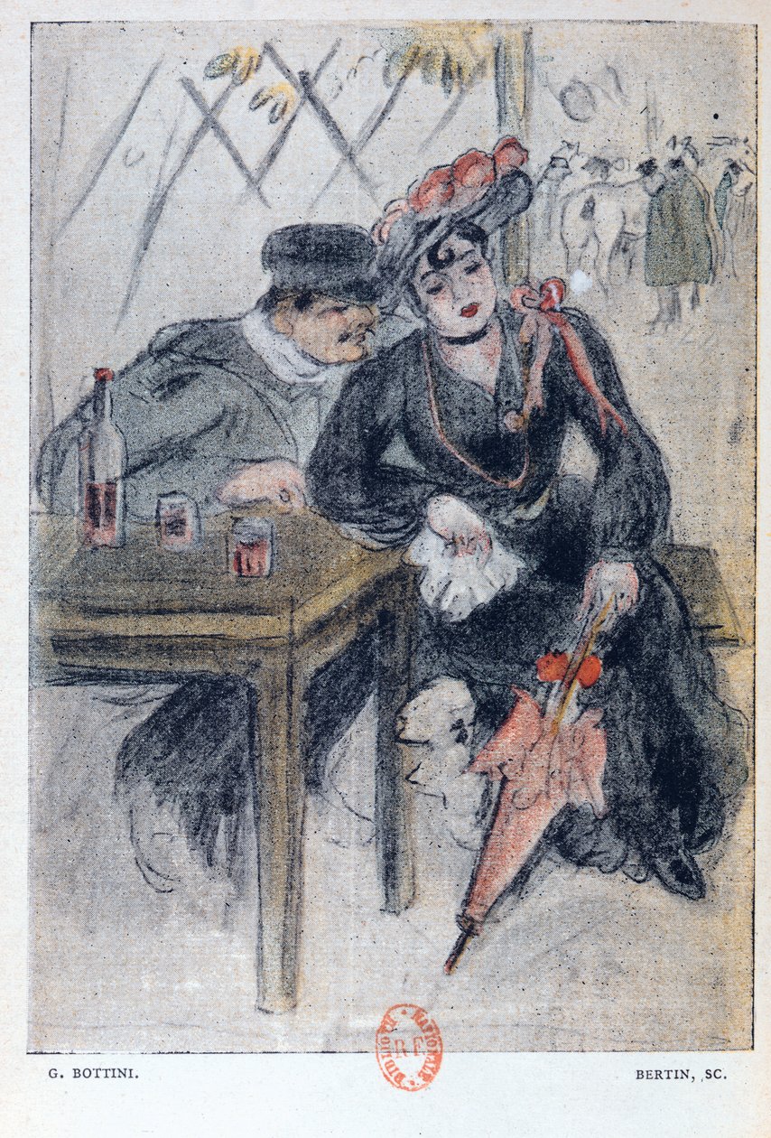 A Prostitute and her Client, illustration from 