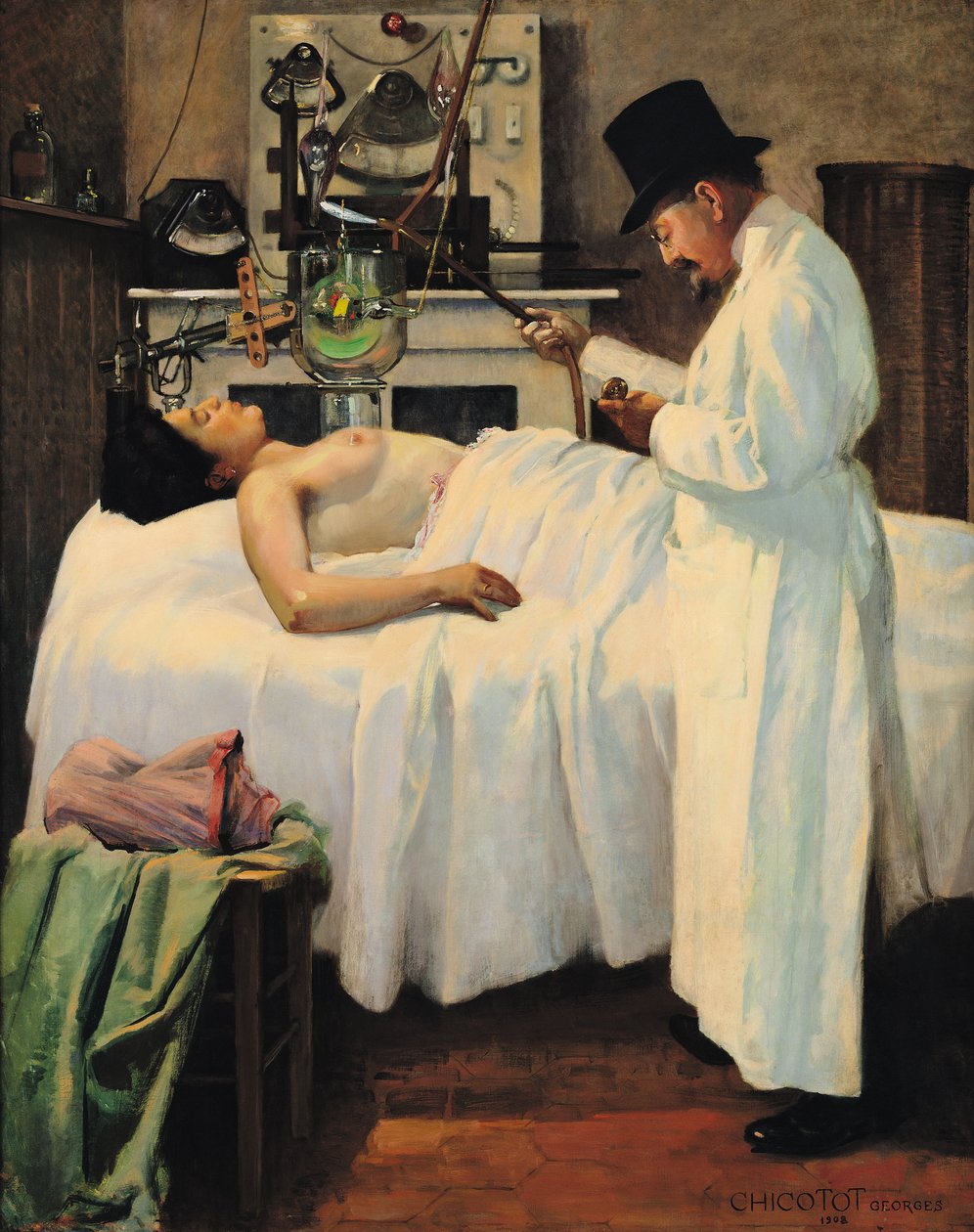 The First Attempt to Treat Cancer with X Rays by Doctor Chicotot by Georges Chicotot