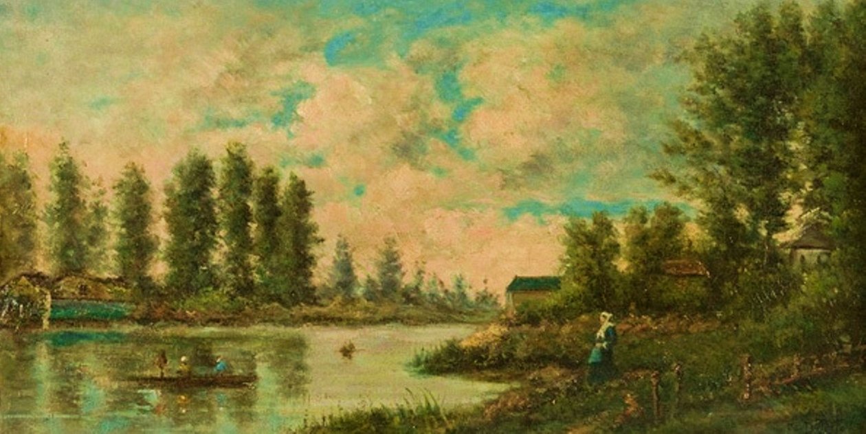 Landscape with Boat by Georges Diéterle