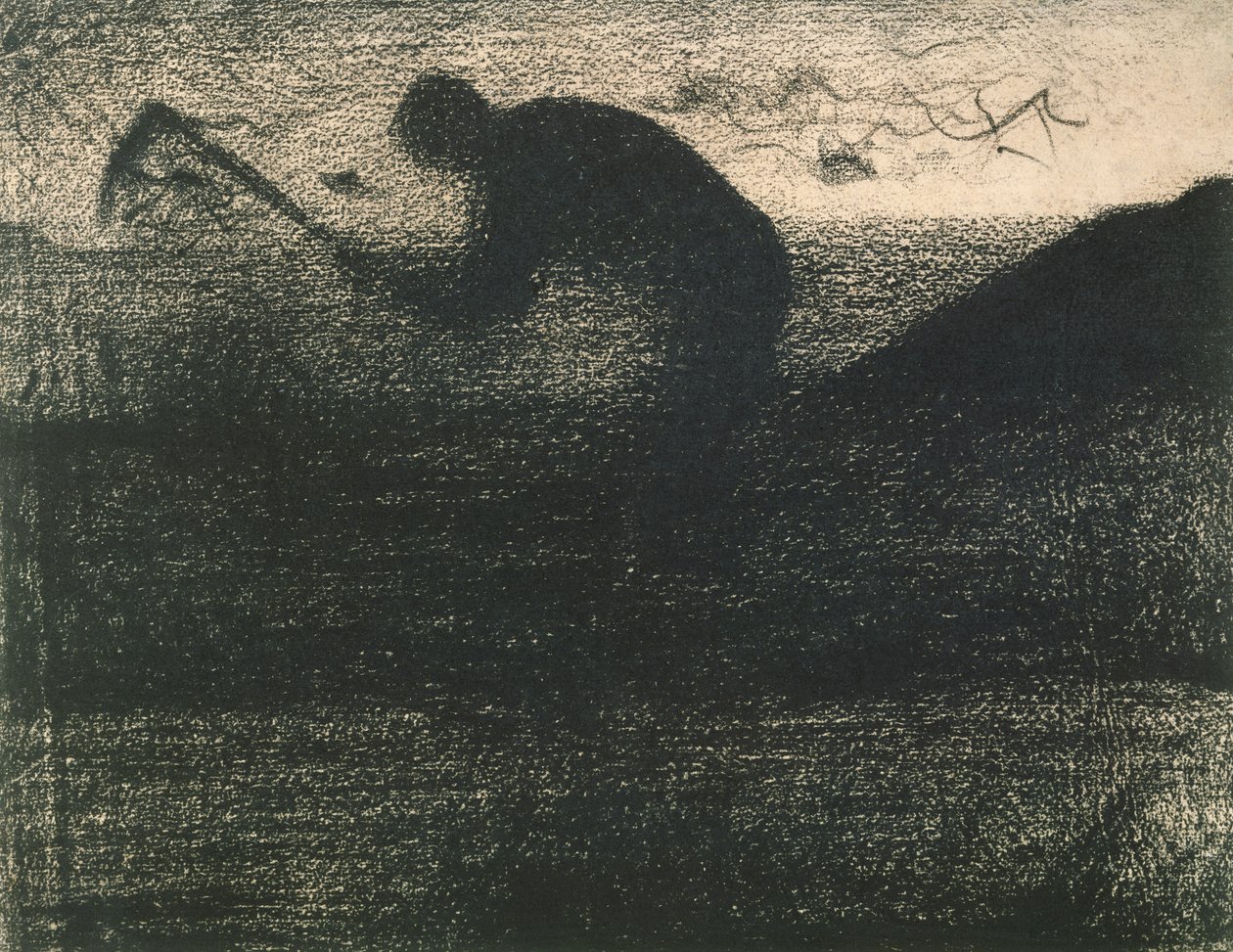 Man with a Pick, c.1883 by Georges Seurat