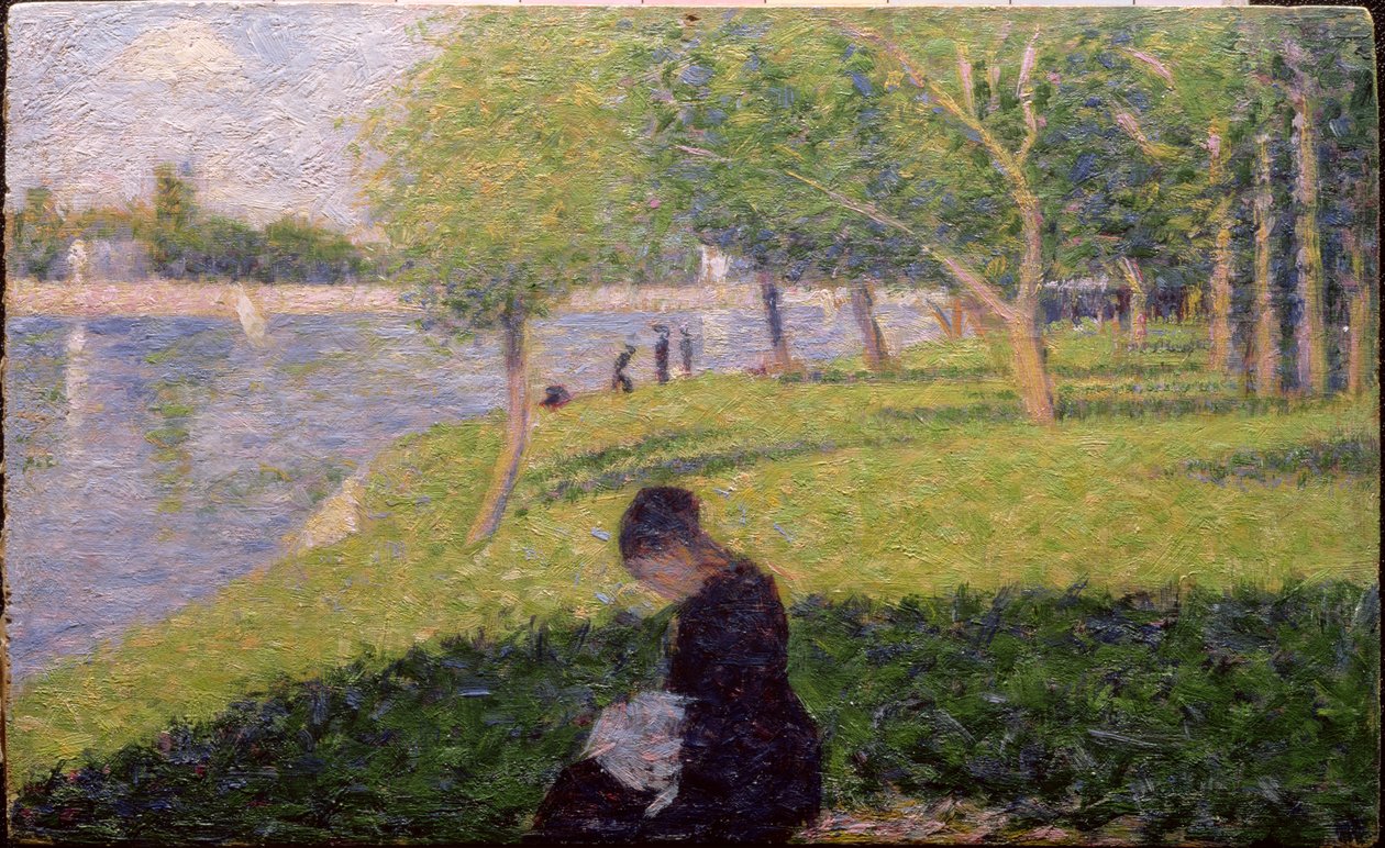 The seamstress, or Sunday at the Grande Jatte, study for 