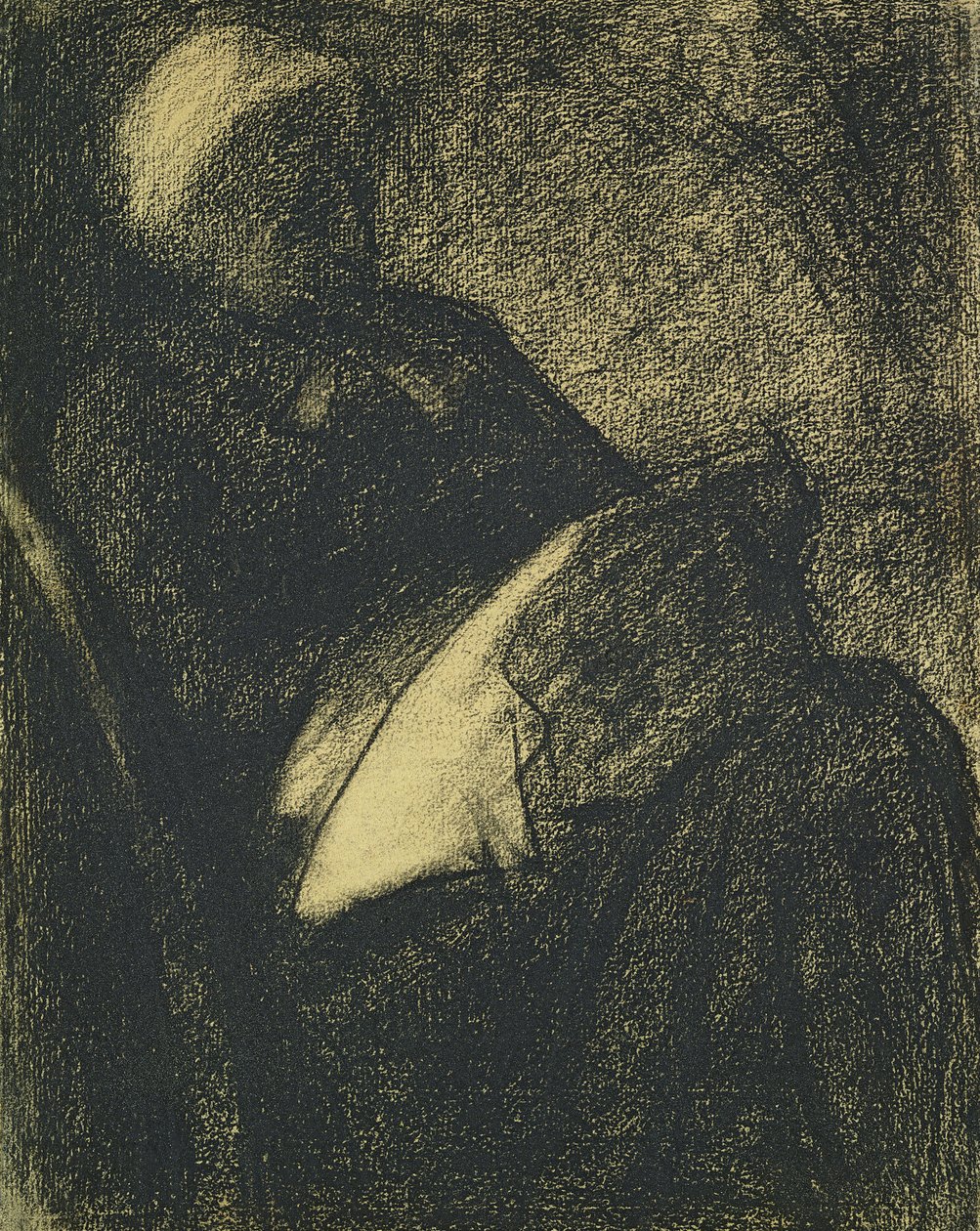 Embroiderer by Georges Seurat