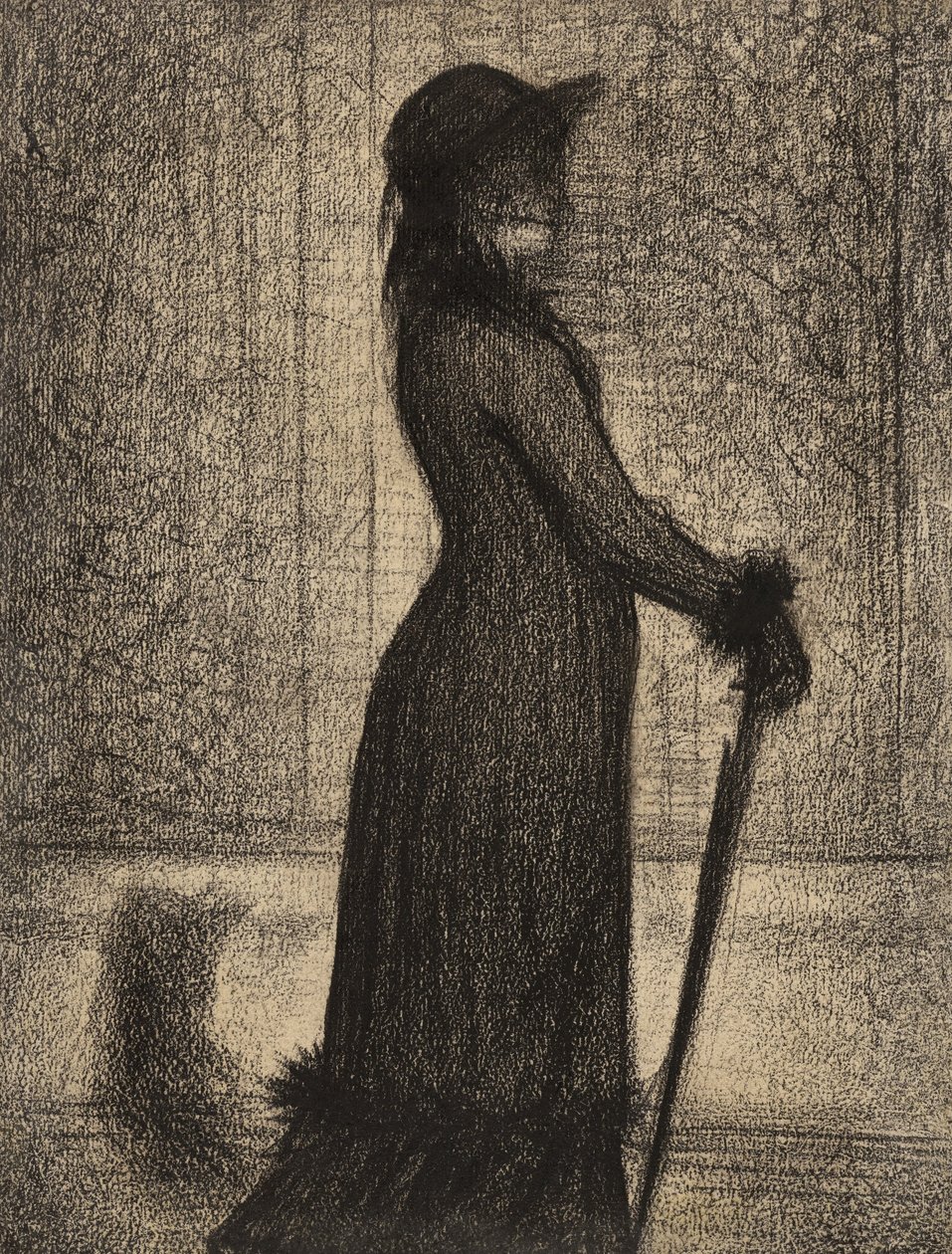 Woman Strolling (An Elegant Woman) by Georges Seurat