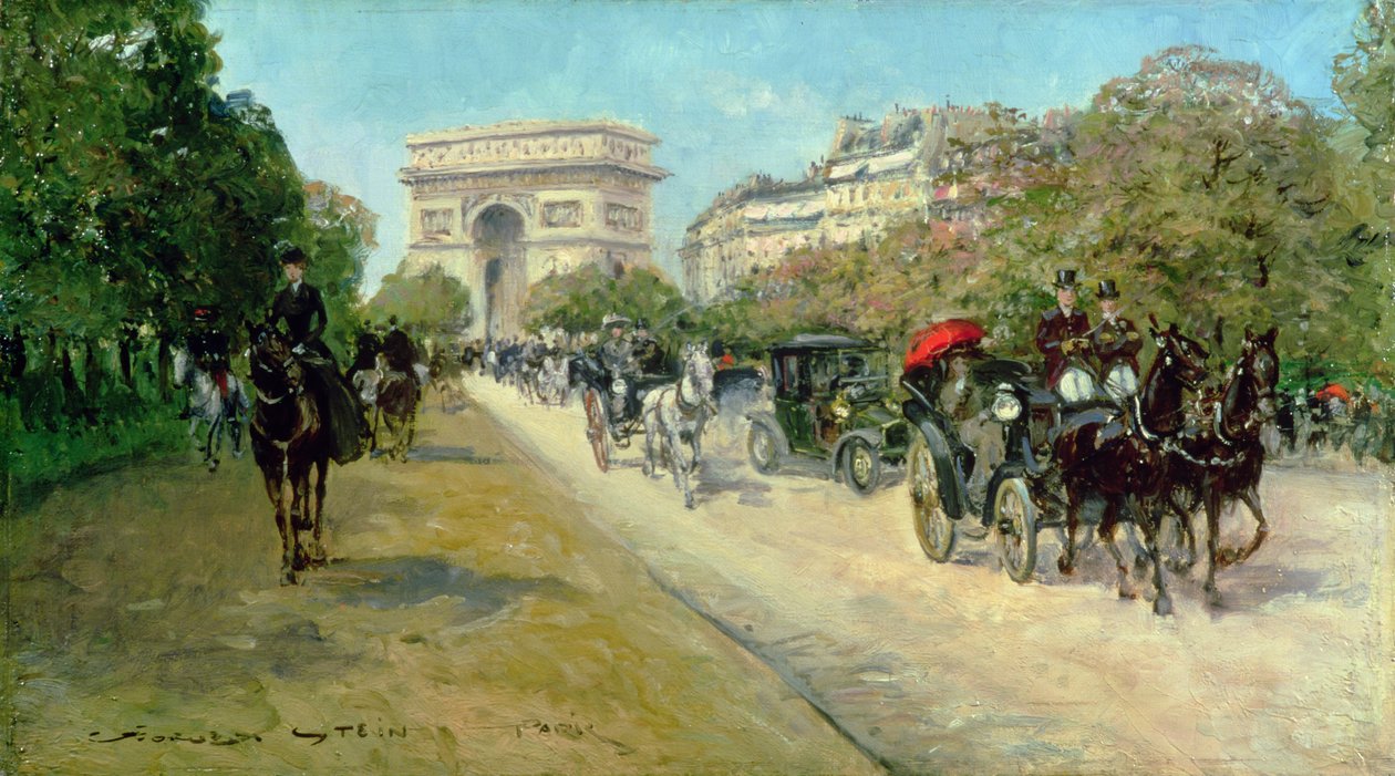 Boulevard in Paris by Georges Stein