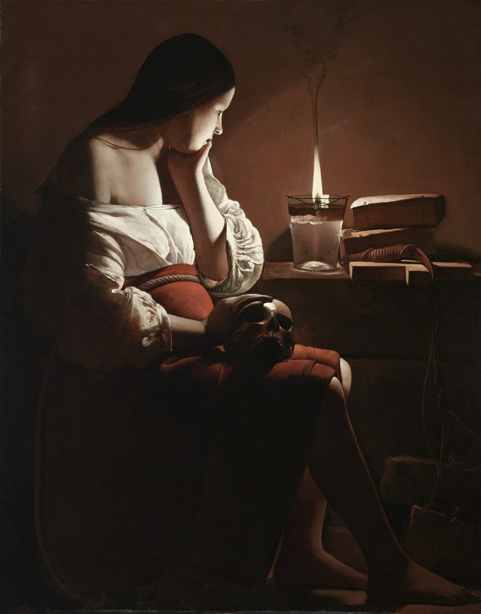 The Magdalen with the Smoking Flame by Georges de La Tour