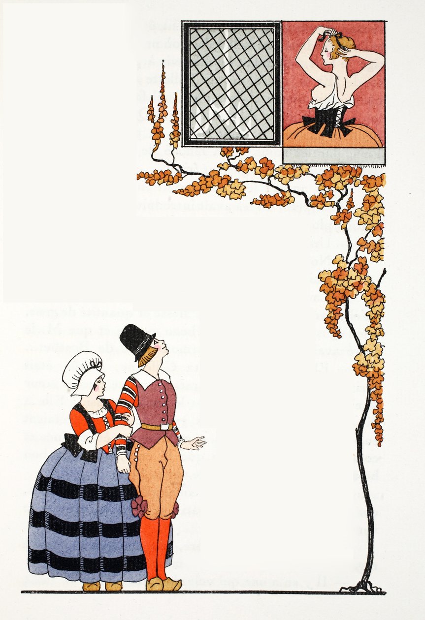 Admiration from Afar by Georges Barbier
