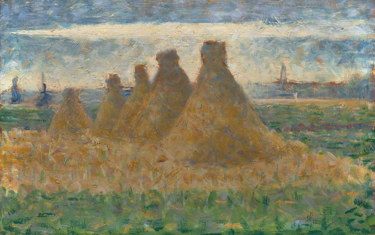 Haystacks by Georges Seurat