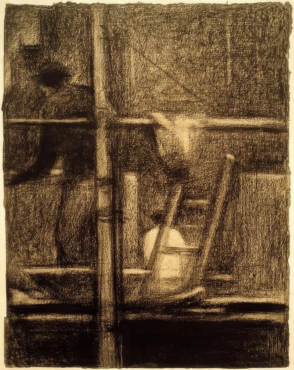 The Scaffolding by Georges Seurat