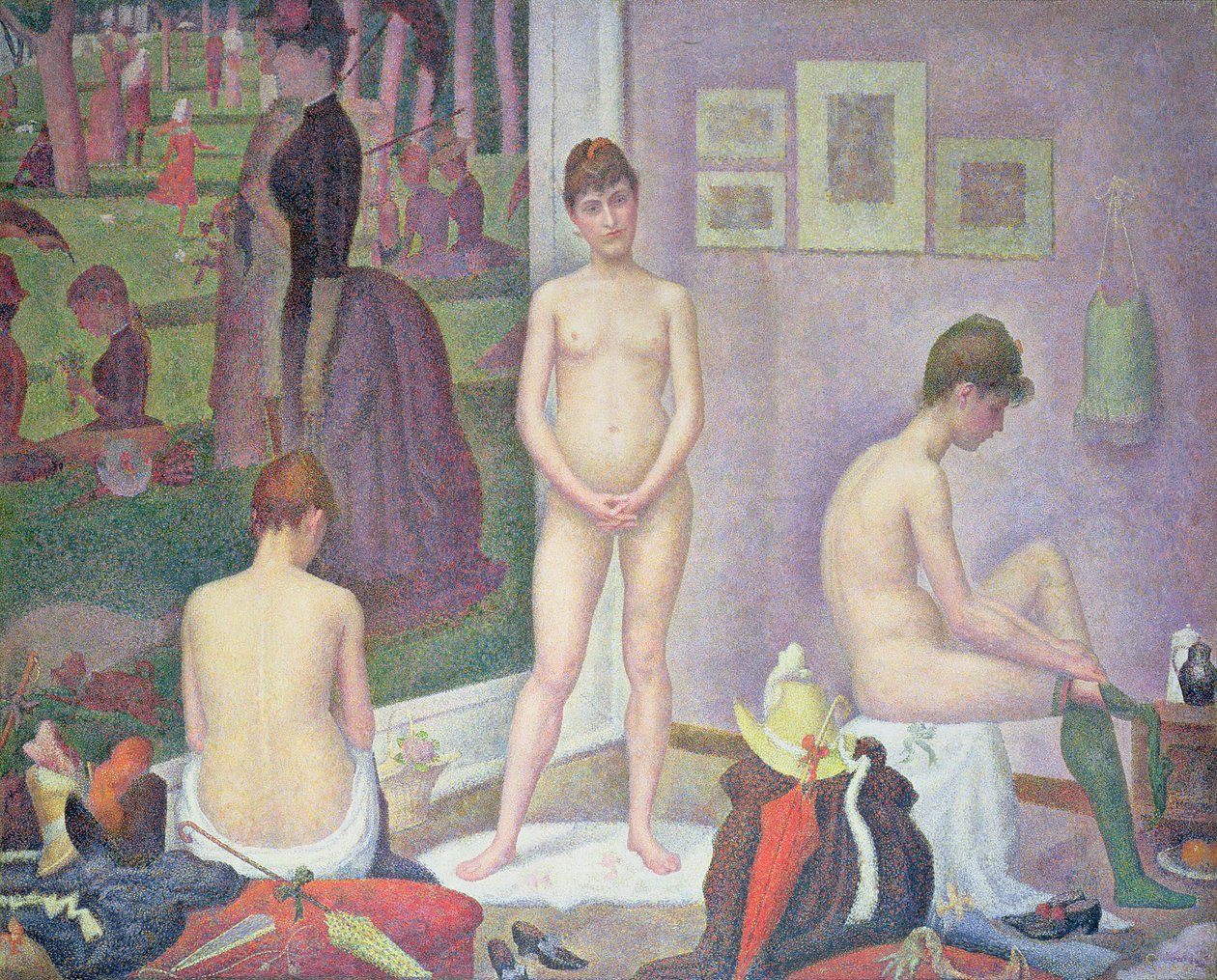 Models, 1886-88 by Georges Seurat