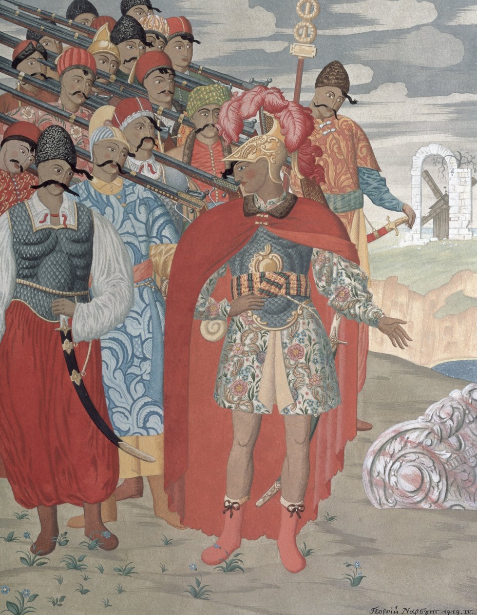 Aeneas and His Soldiers, 1919 by Georgy Narbut