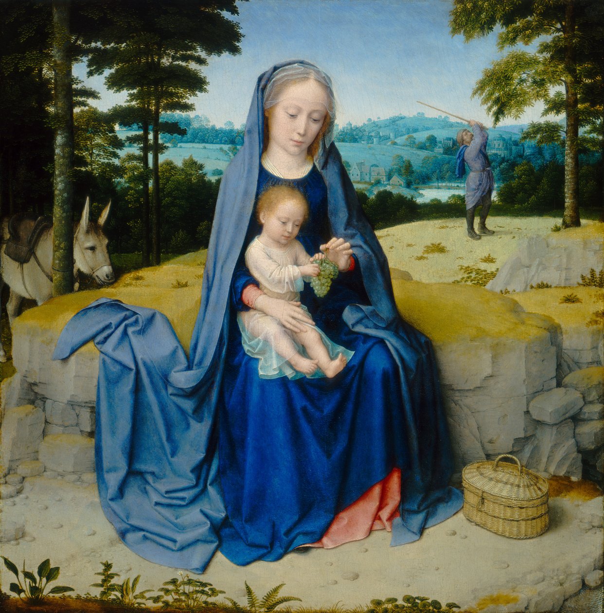 The Rest on The Flight into Egypt by Gerard David