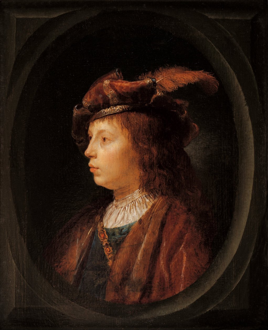 Head of a Youth by Gerrit Dou