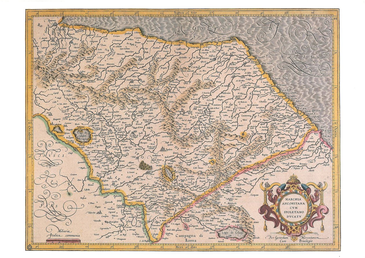 Marchia Anconitana with Duchy of Spoleto by Gerard Kremer