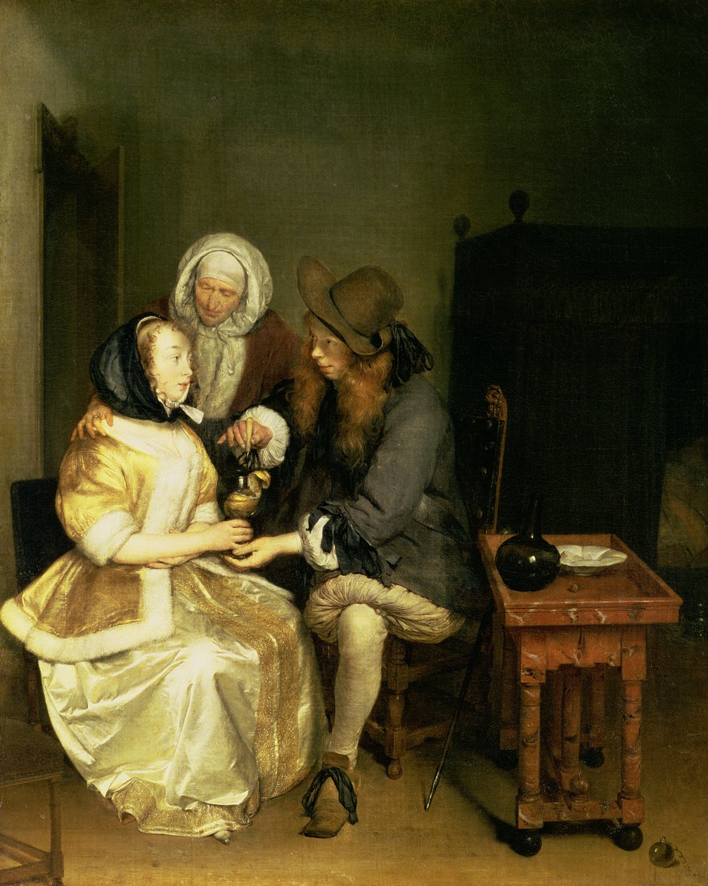 The Glass of Lemonade by Gerard ter Borch