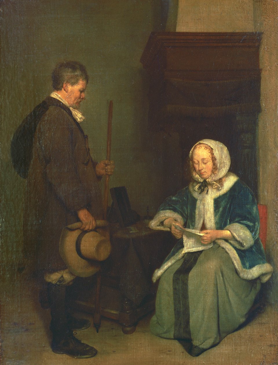 The Message, c.1658-1660 by Gerard ter Borch