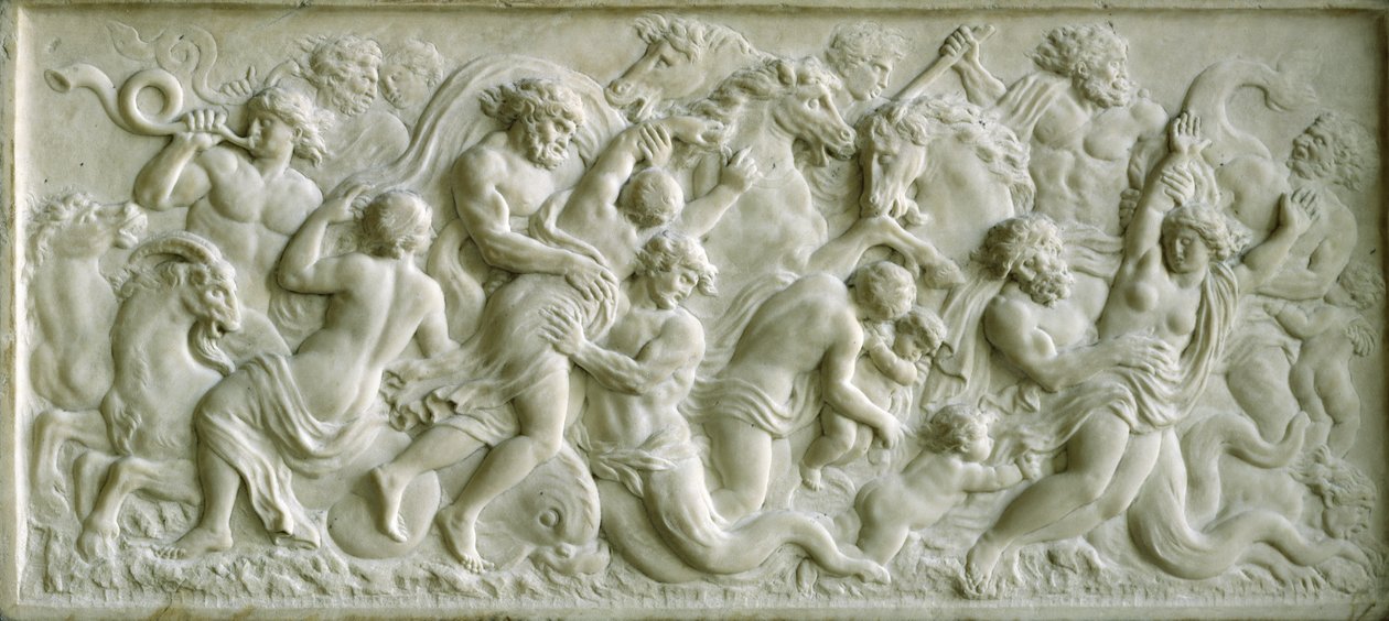 Relief Depicting Nereids Carried Away by Tritons by Gerard van Opstal