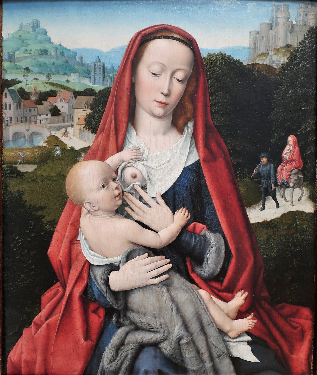 1490 Gerard David Maria with the Child by Gerard David