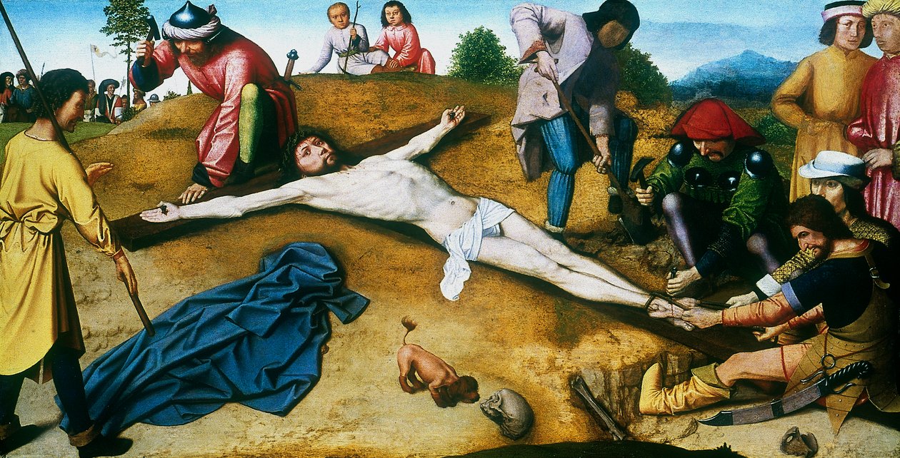 Christ Nailed to the Cross by Gerard David