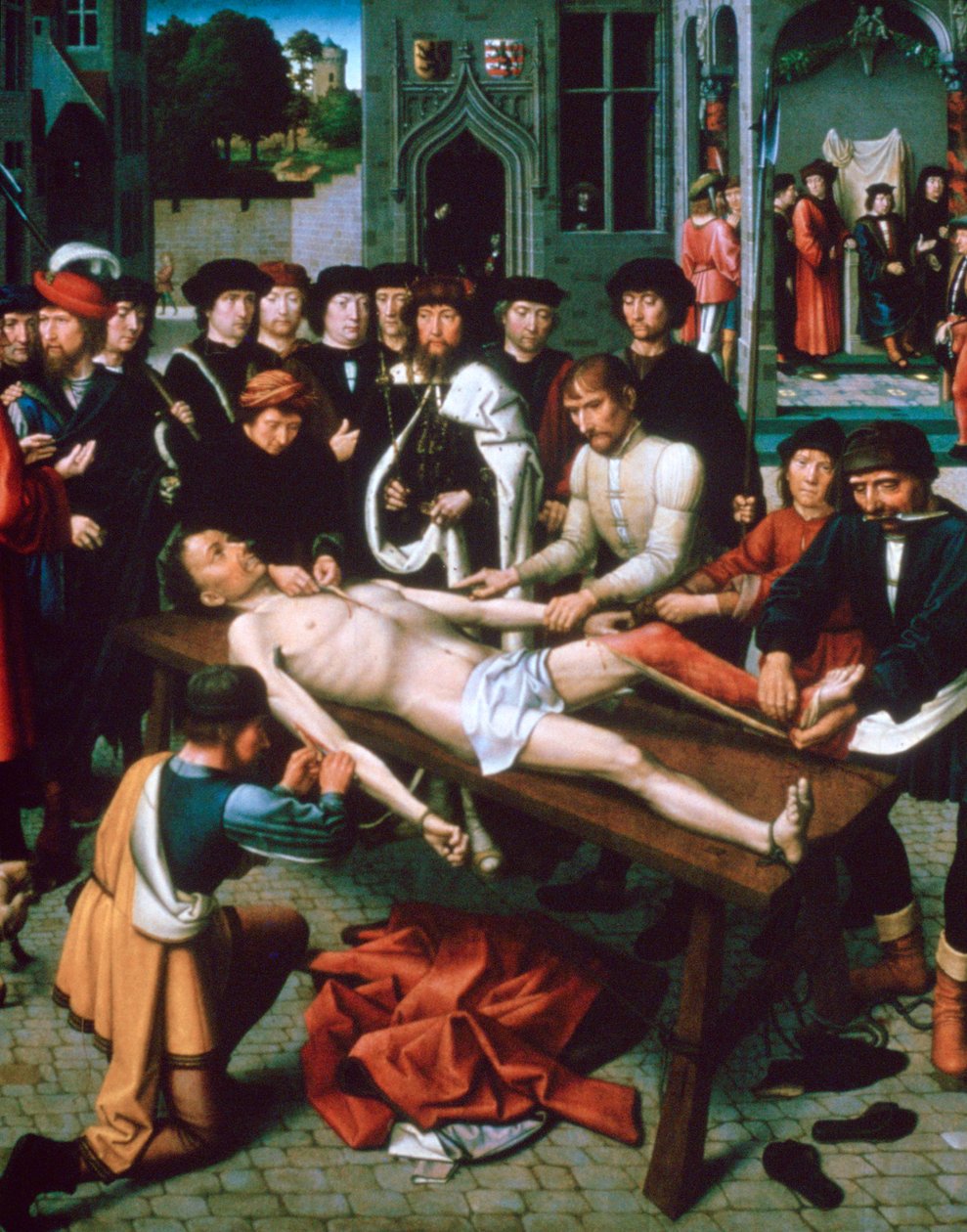 The Flaying of Sisamnes (detail) by Gerard David