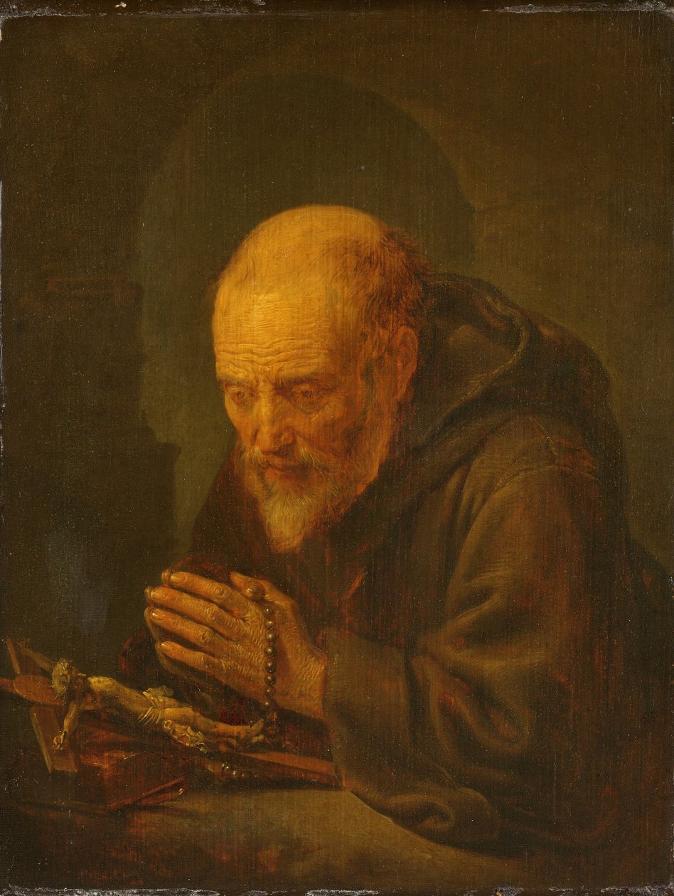 A Hermit in Prayer by Gerrit Dou