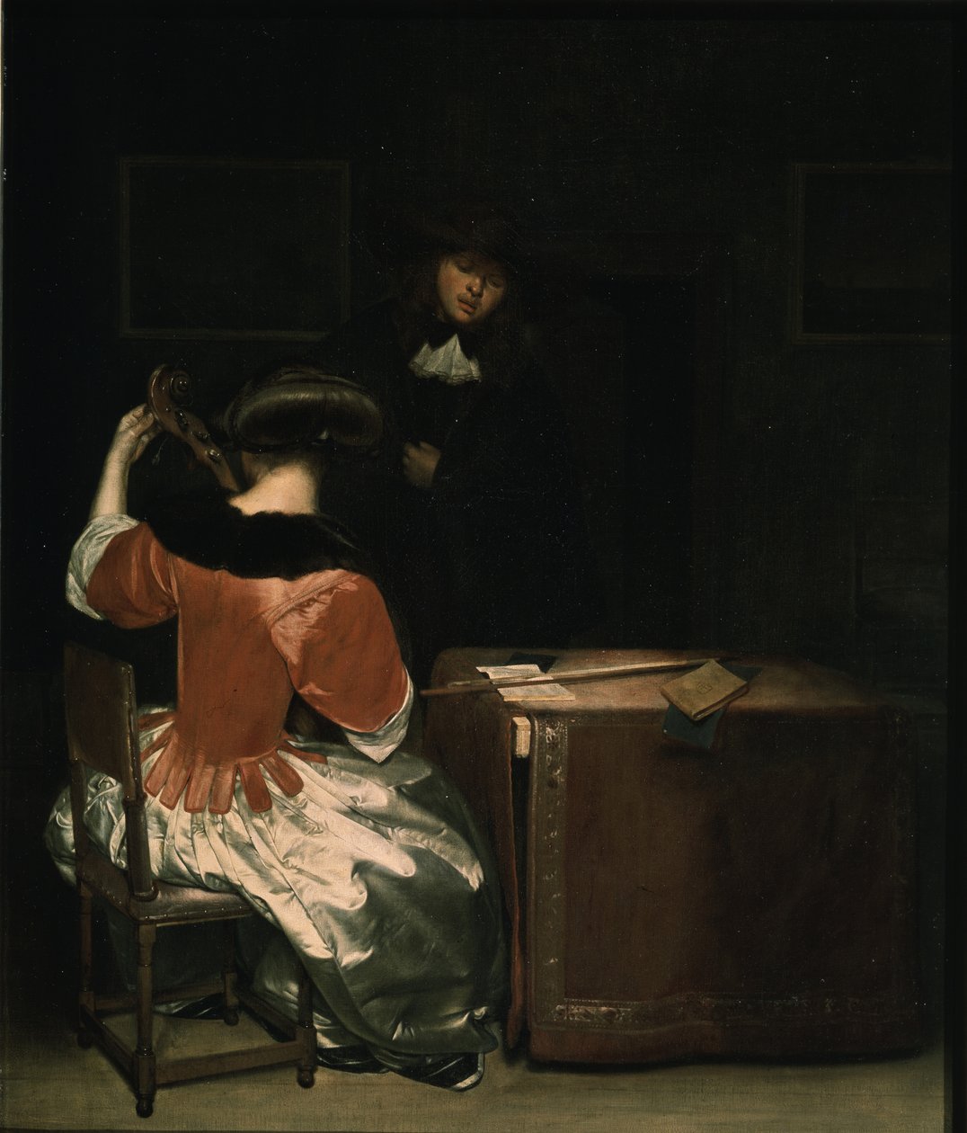 The Music Lesson by Gerard, Ter Borch