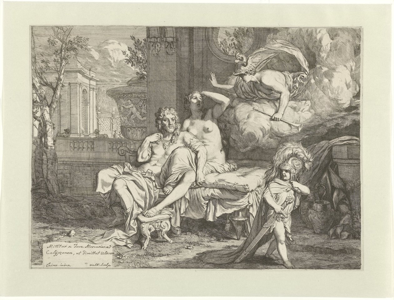 Hermes Orders Calypso to Release Odysseus by Gerard Valck