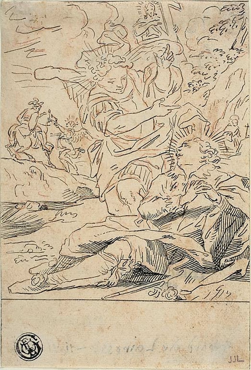 Angel Appearing to Saint by Gerard de Lairesse