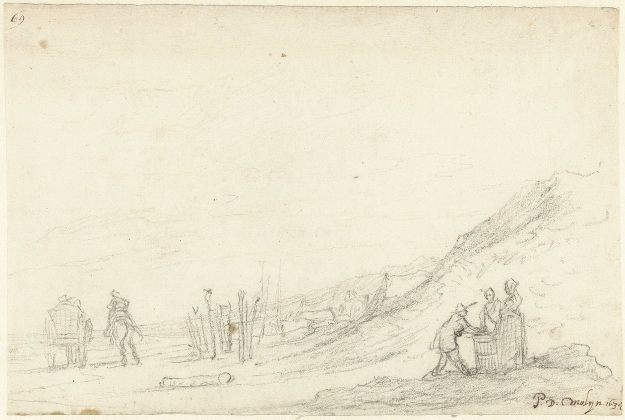 Beach Scene by Gerard ter Borch (II)
