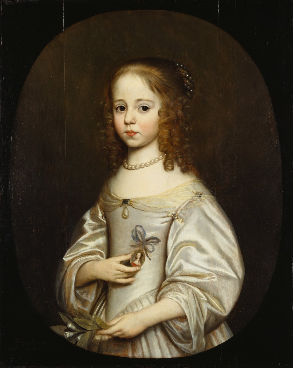 Princess Maria of Orange-Nassau (1642-1688) by Gerard van Honthorst