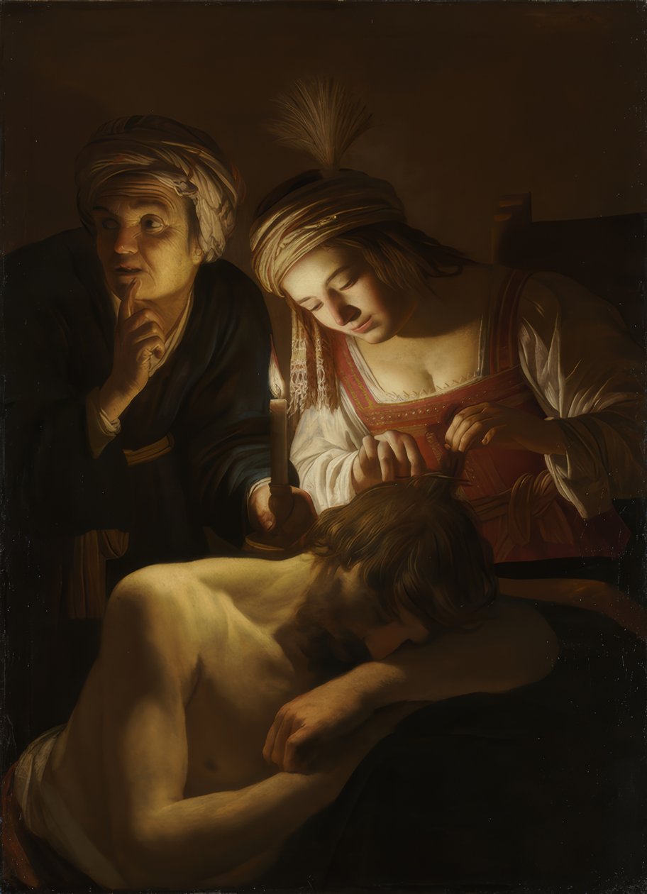 Samson and Delilah by Gerard van Honthorst