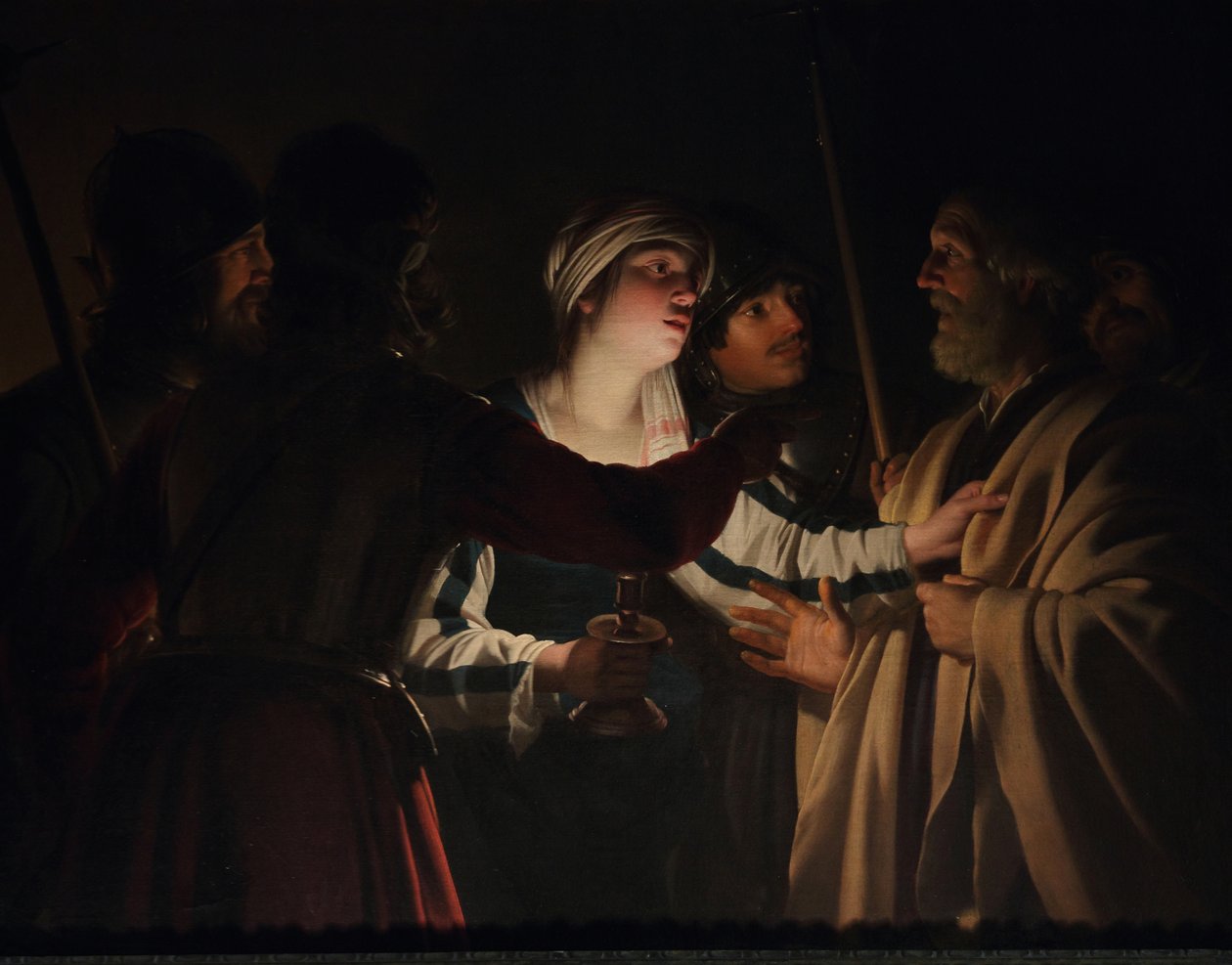 The Denial of St. Peter by Gerard van Honthorst