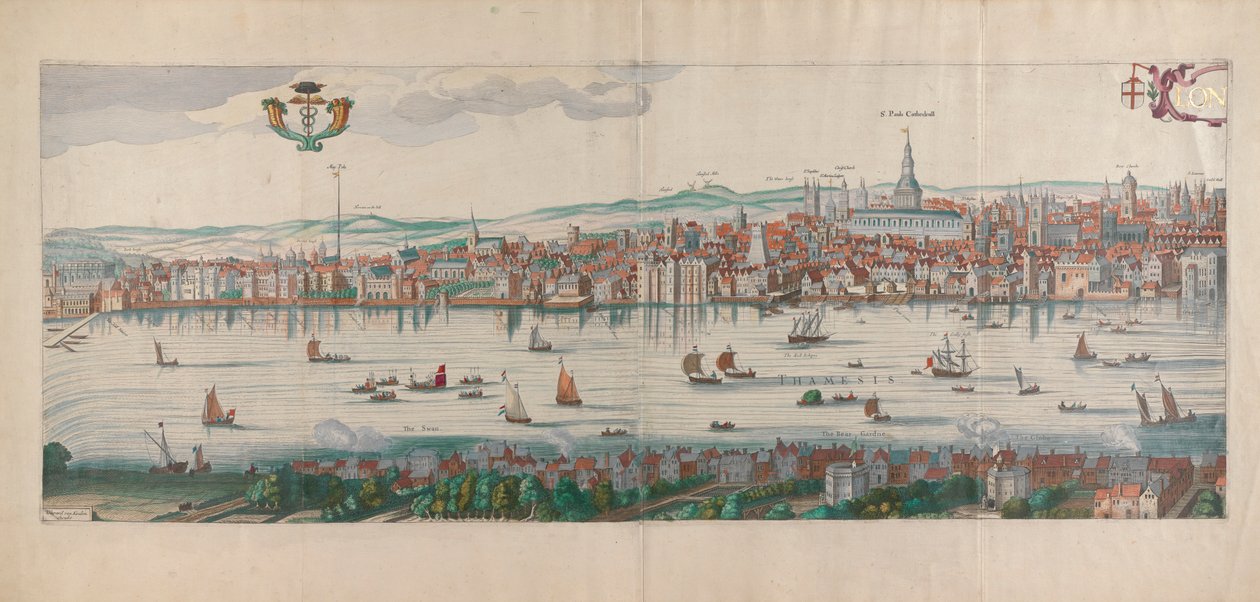 London, Panoramic View by Gerard van Keulen