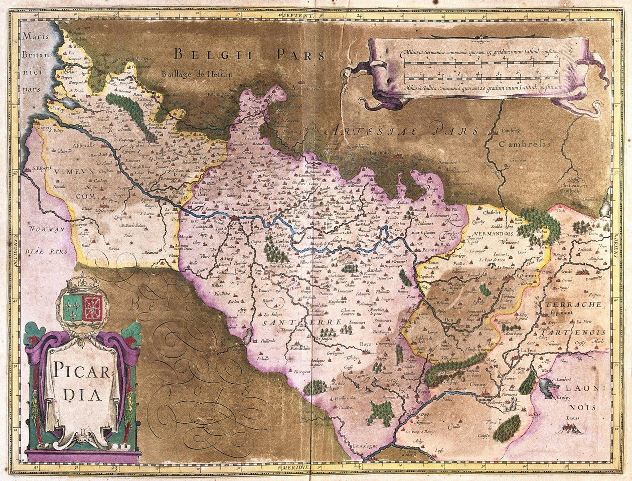 Belgium (engraving) by Gerardus Mercator