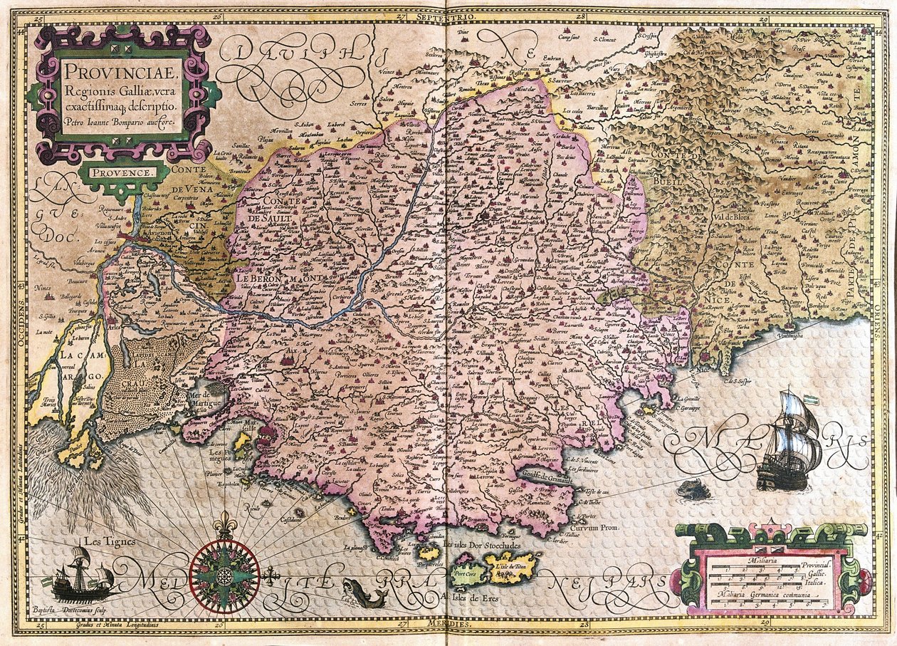 France (engraving) by Gerardus Mercator