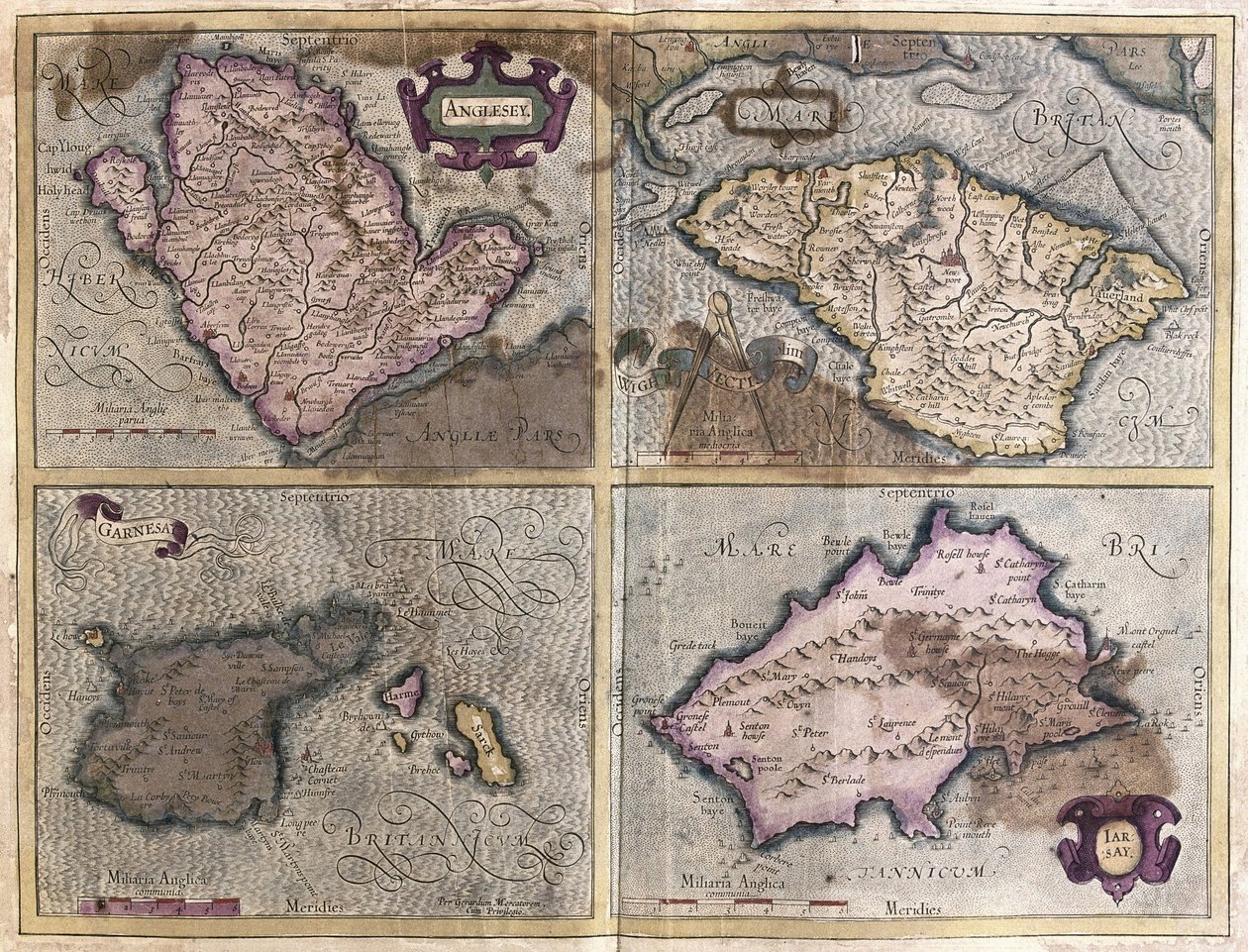 The British Islands by Gerardus Mercator