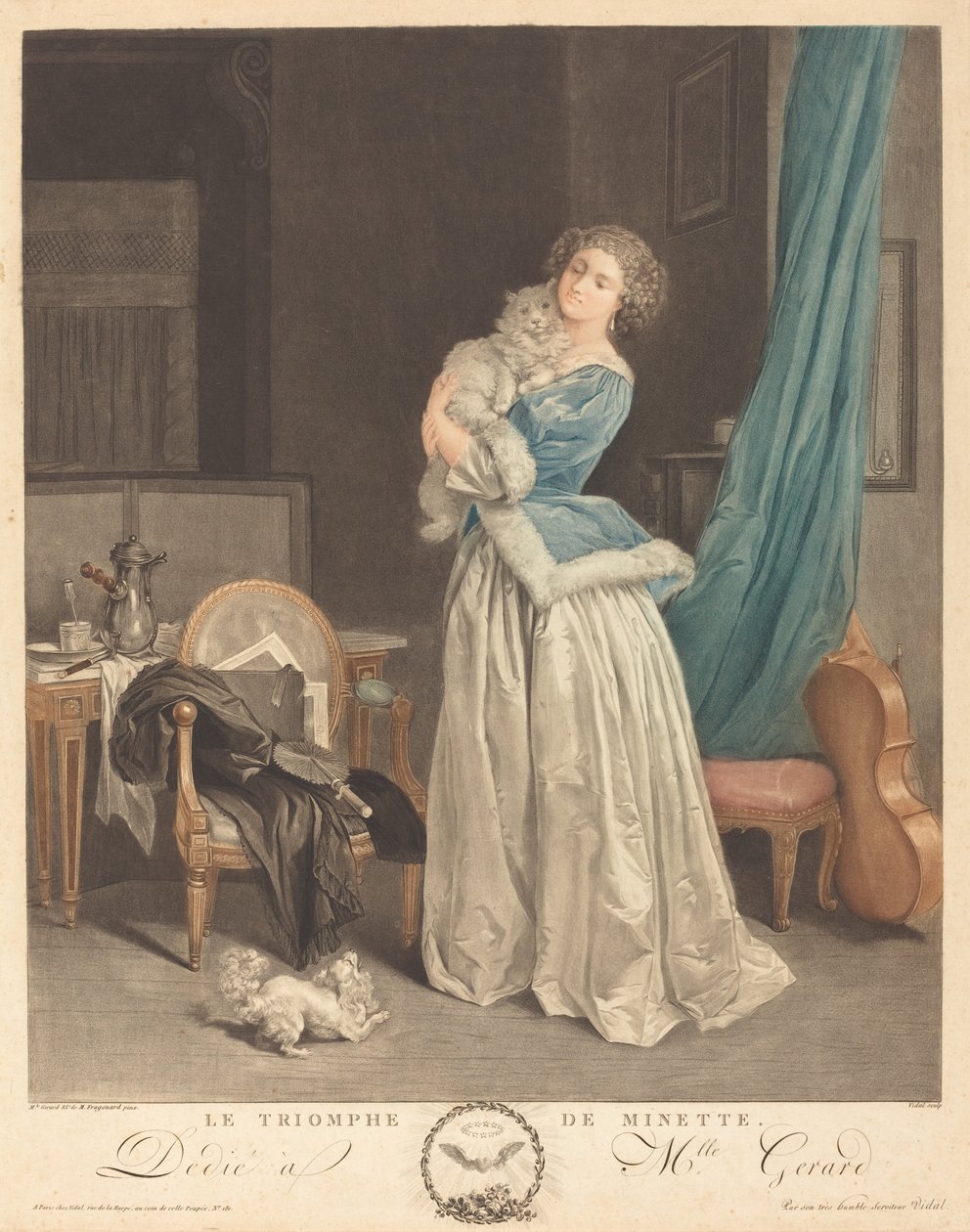 The Triumph of Minette by Geraud Vidal after Marguerite Gérard