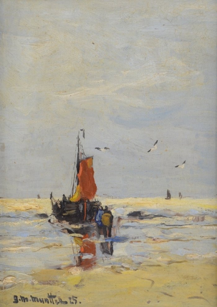 Boat on the Beach by Gerhard Morgenstjerne Munthe