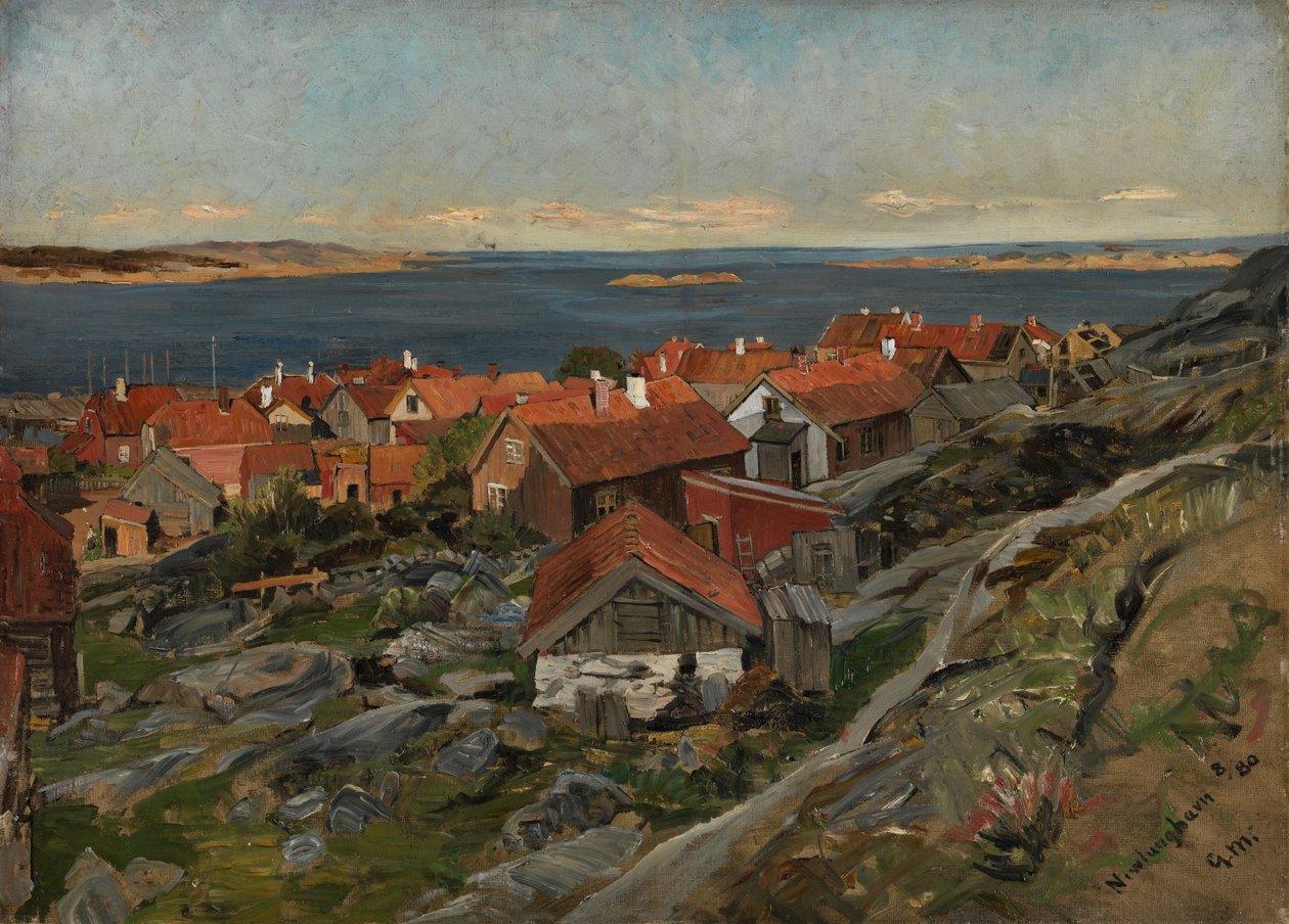View of Nevlunghavn by Gerhard Peter Frantz Vilhelm Munthe