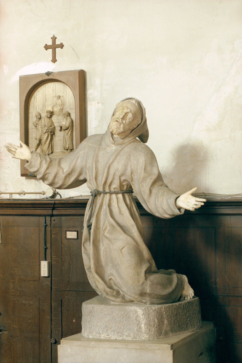St. Francis receiving the stigmata by Germain Pilon