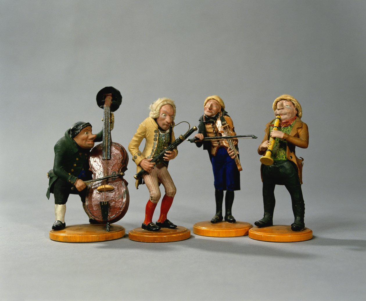 Caricature Figurines of Musicians, Made in Nuremberg by German School