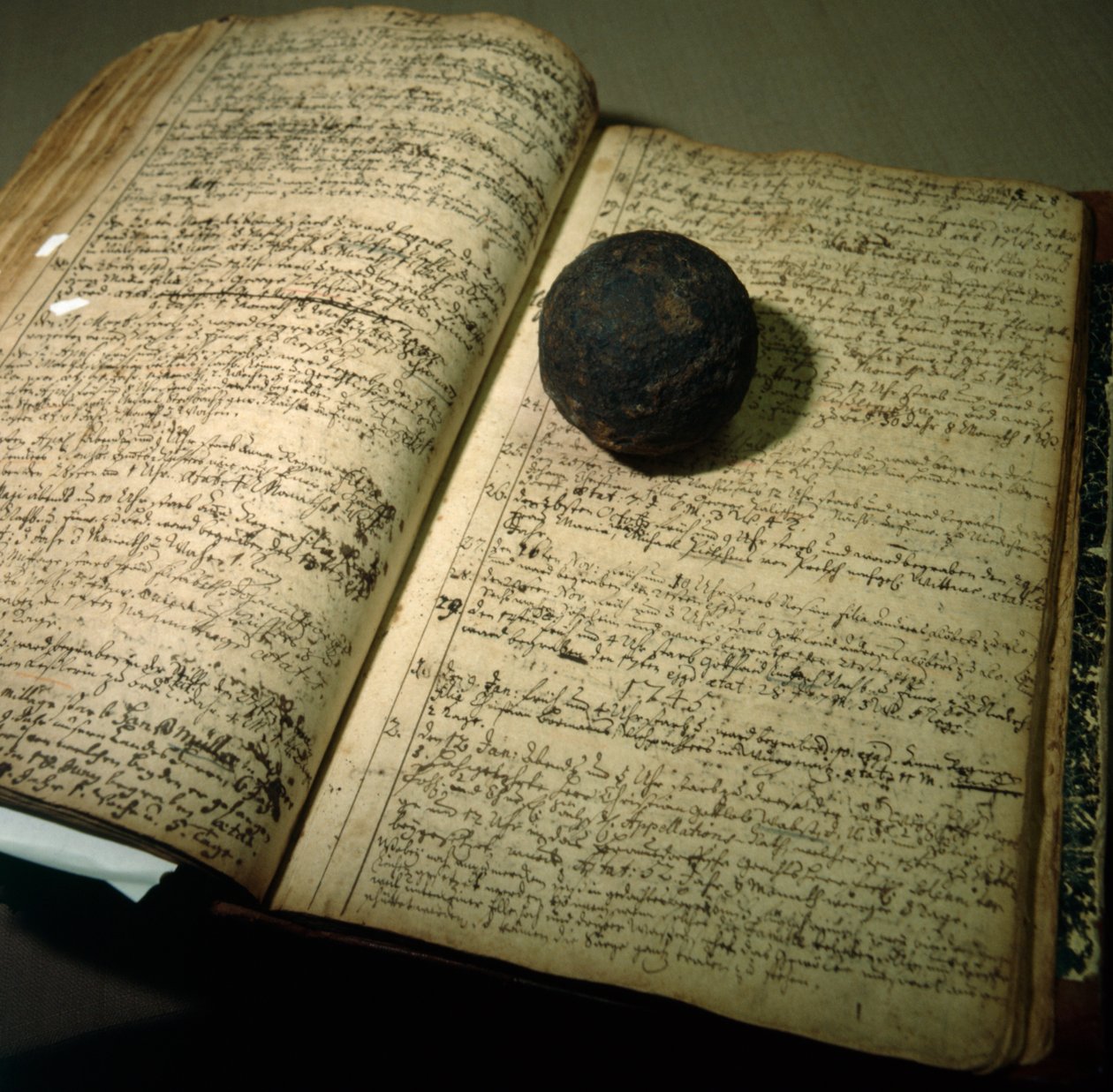 Enrollment book from the time of the Battle of Kesselsdorf by German School