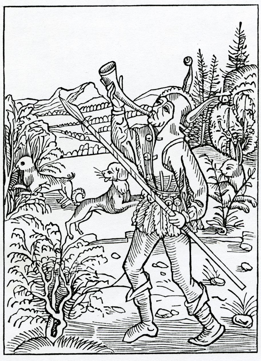 Of Hym That Togyder Wyll Serve Two Maysters, illustration from Alexander Barclay