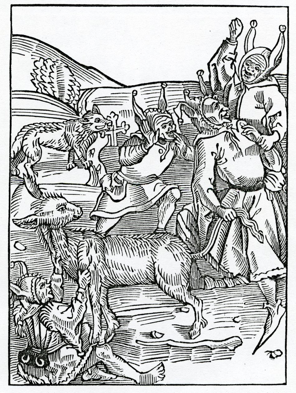 Of Them That Are Always Borrowing, Illustration from Alexander Barclay